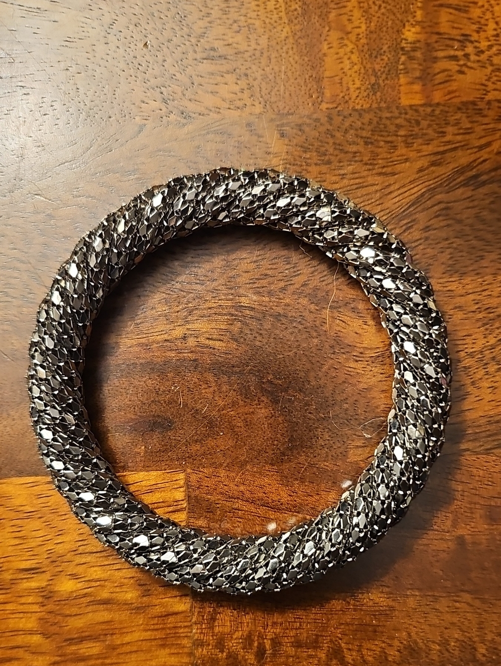 Vintage Metal Woven Bangle